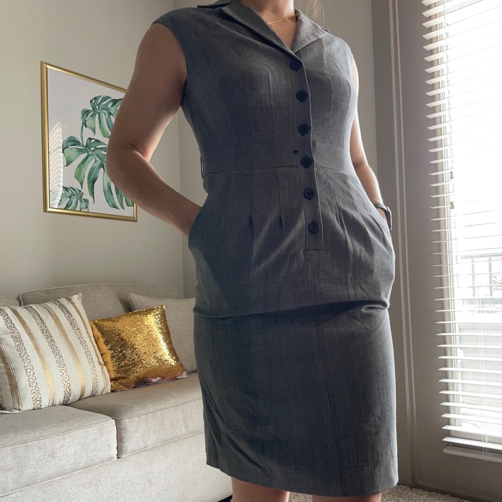 Gray Work Dress w/ Pockets!